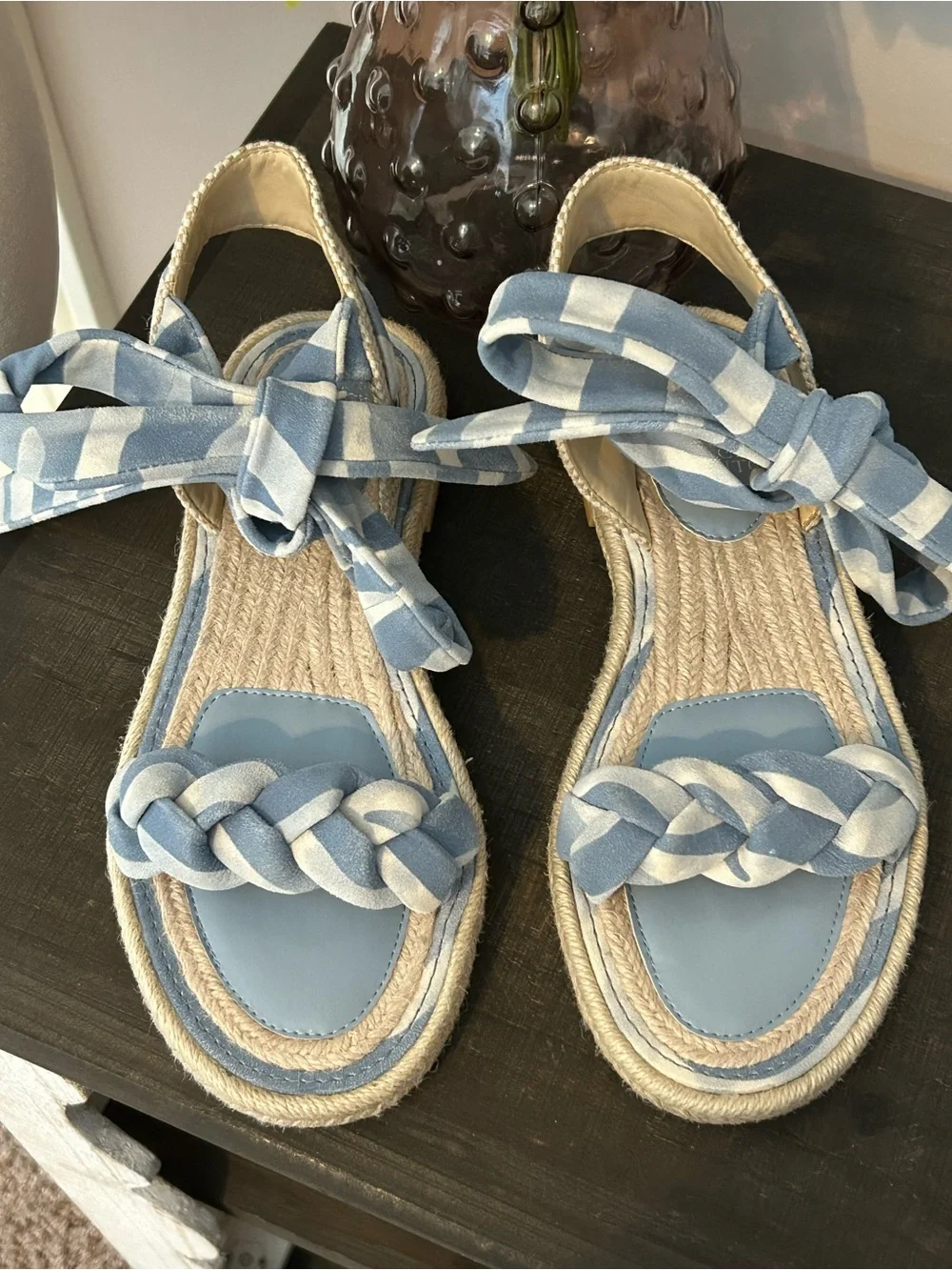 Vince Camuto leather Kastela  Espadrille Sandal(size 9)No Box